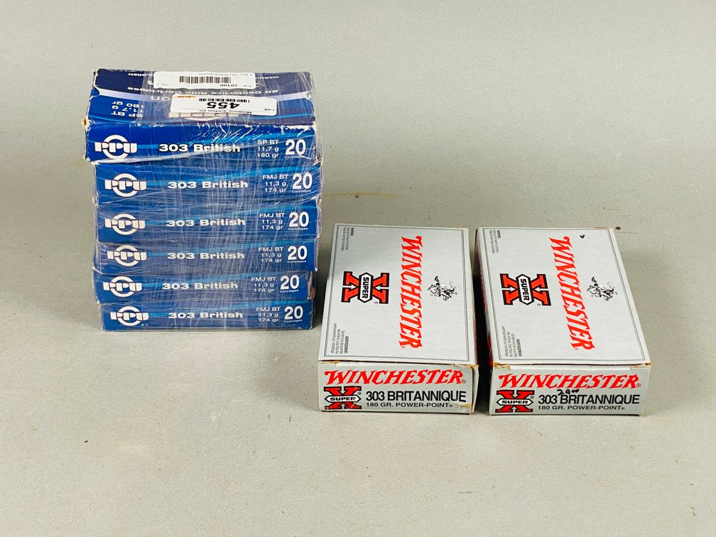 Assortment 140+/- 303 British PPU & Winchester