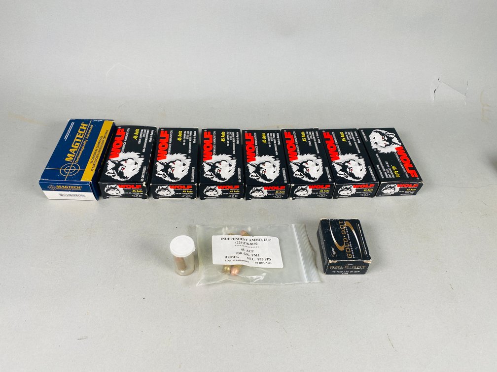 Assortment 400 +/- .45 ACP Ammunition