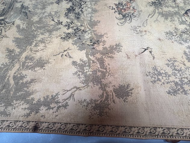 Image for Vintage Jacquard-Woven Tapestry Depicting Pastoral Scene