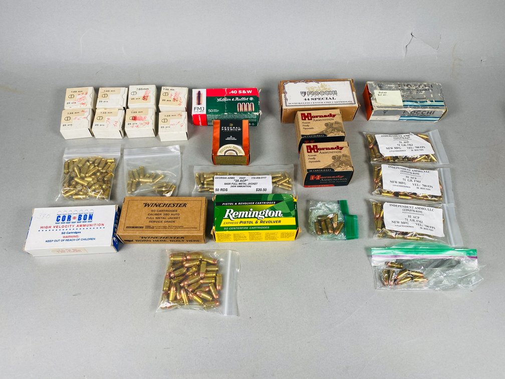 Assortment of 650 +/- Rounds for Different Pistol Cilibers