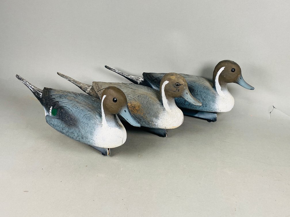 (3) Keel Pintail Hen Duck Decoys