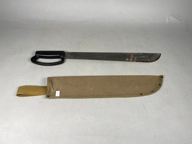 Image for (1) Ontario Knife Machete With Sheath & (1) Extrema Ration Knife Sheath with Leg Strap
