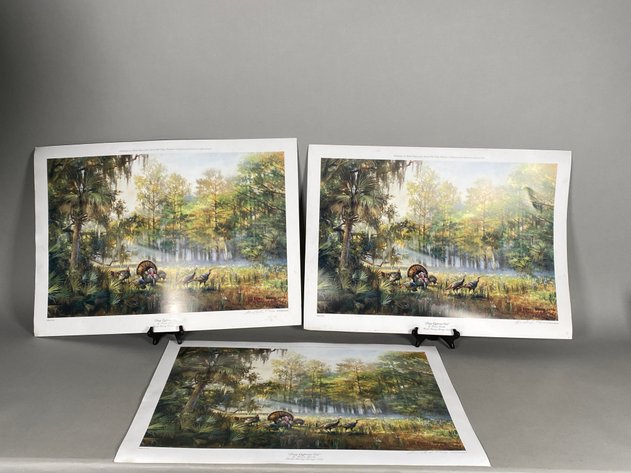 Image for (3) limited Edition of 2000 Printed Paintings Titled 