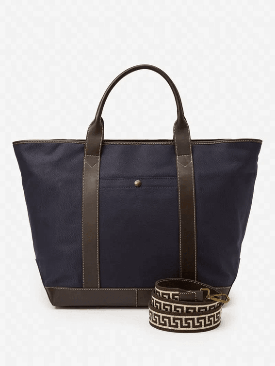 Navy Canvas Tote