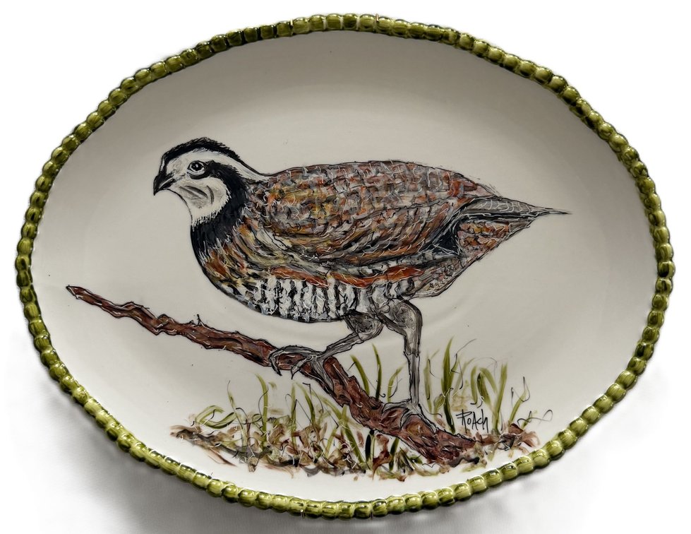 Oval Quail Platter