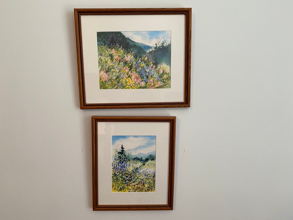 (2) Original Framed And Matted Watercolors Signed By Artist Joe Ridge Kelley