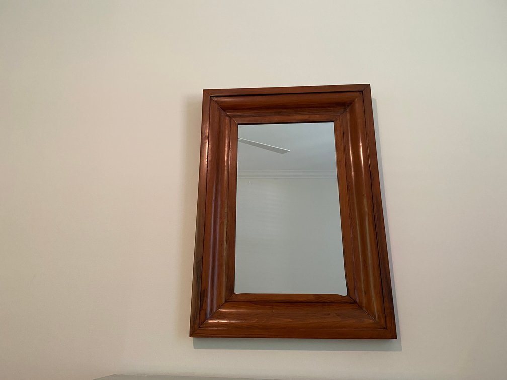 Solid Wood Beveled/Framed Wall Mirror