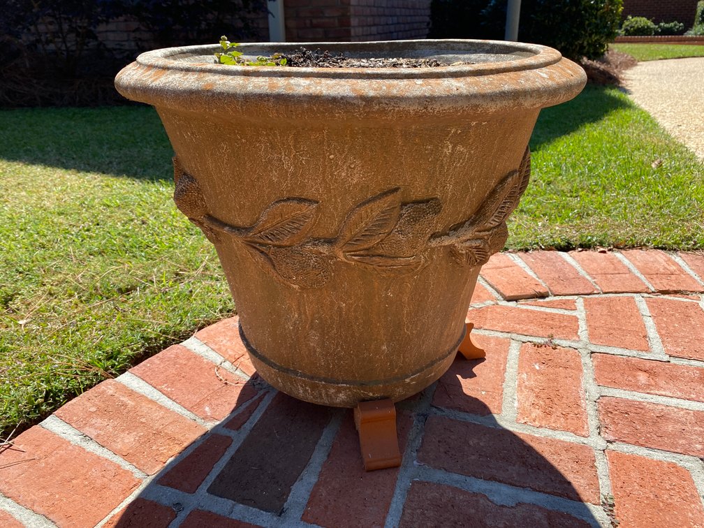 Terracotta Planter With Pedestal Stand