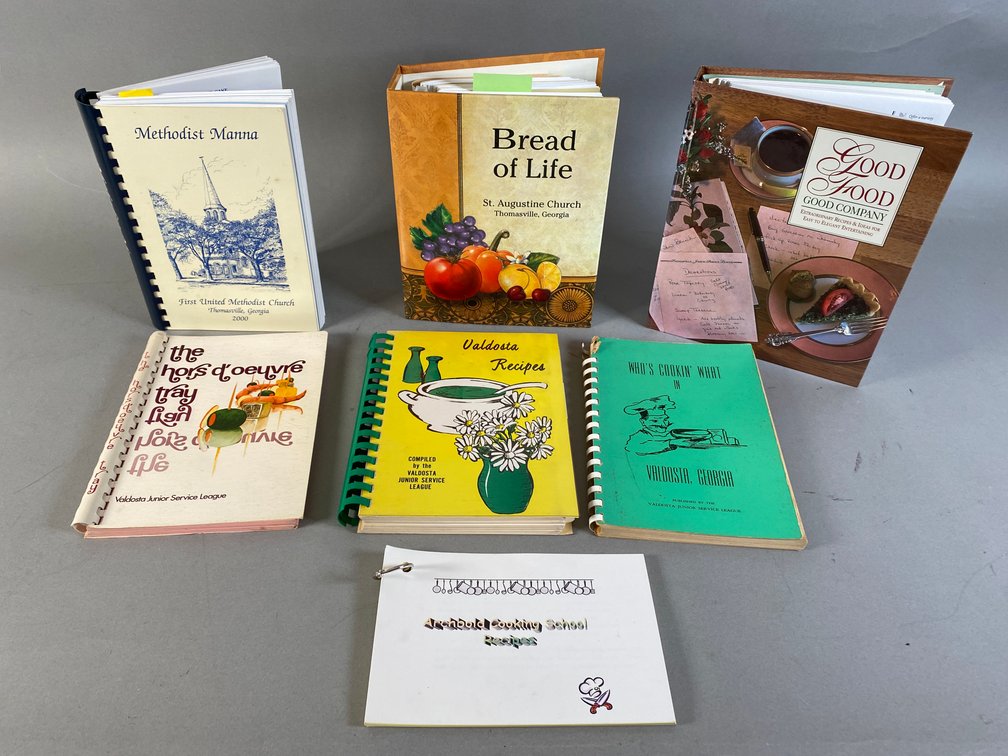 (7) Local Thomasville And Valdosta Georgia Cookbooks