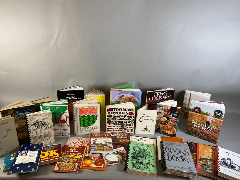 Collection Of (30) Vintage Cookbooks