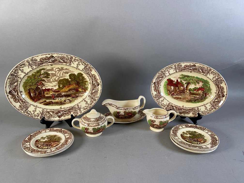 Royal Staffordshire Pottery "Rural Scenes" Dinnerware Assortment