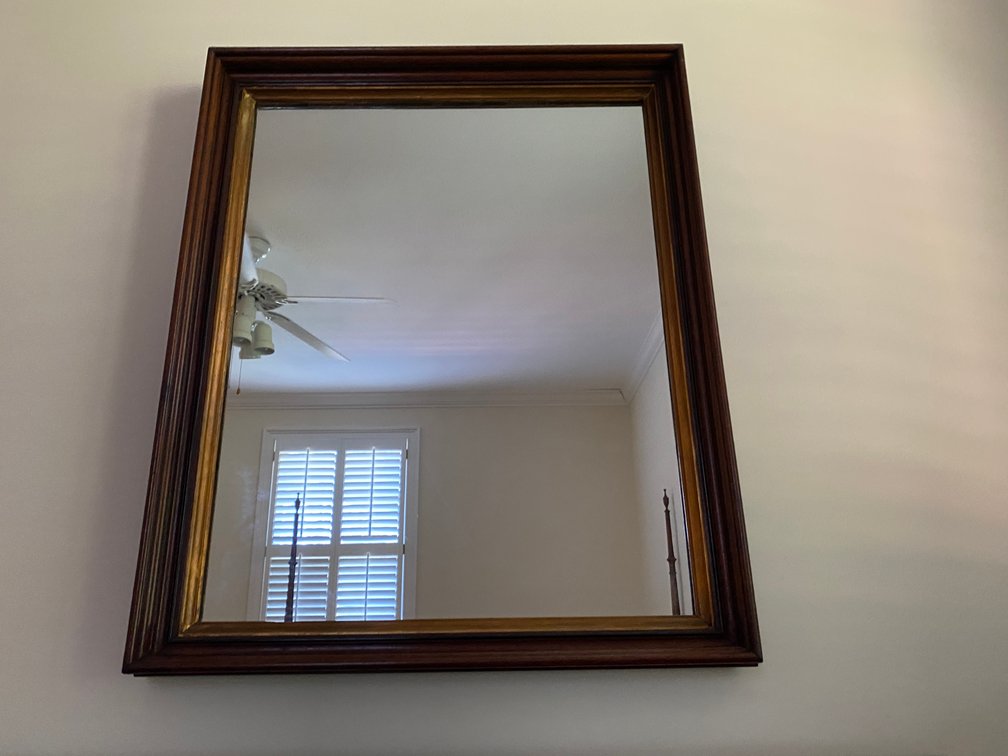 Antique Wood Mirror