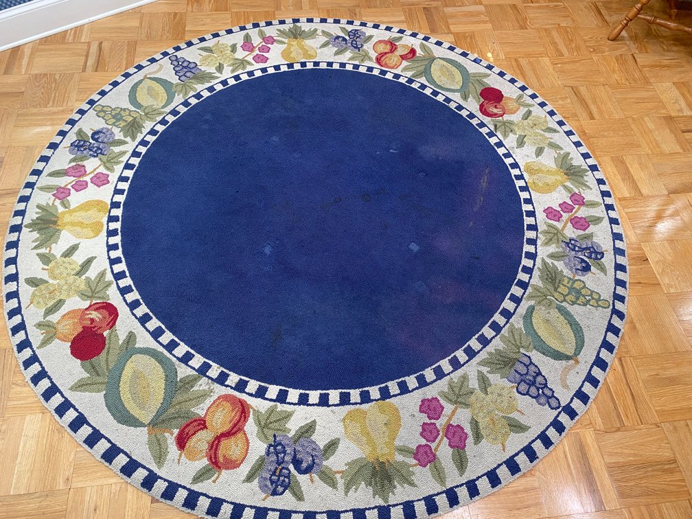 Fruit Themed Round Indoor Area Rug