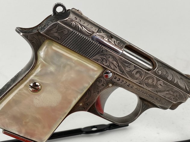 Image for Engraved Astra Cub Semi-Automatic Pocket Pistol 6.35mm / 25 ACP