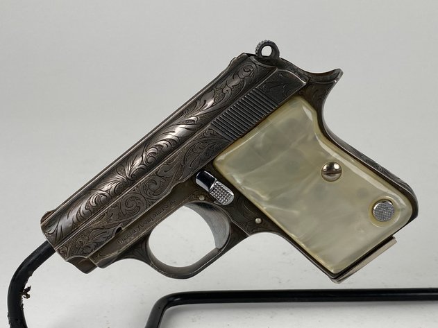 Image for Engraved Astra Cub Semi-Automatic Pocket Pistol 6.35mm / 25 ACP