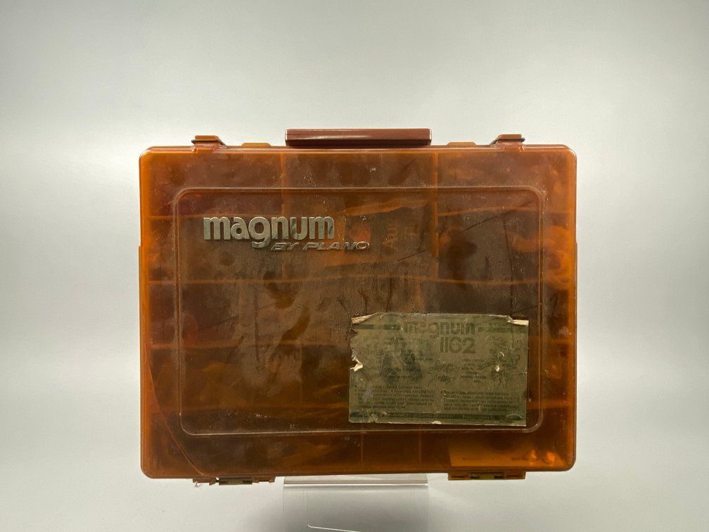 (1) Magnum Double Sided Tackle Box Including Contents inside Tackle box