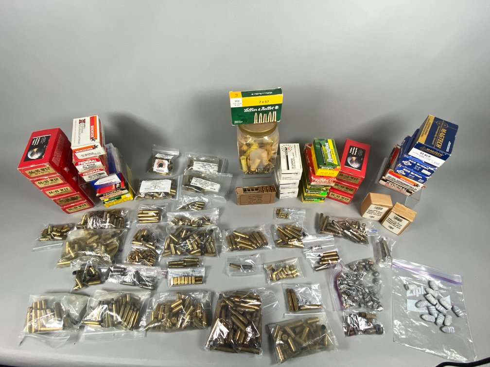 Assortment of 500 +/- Pistol, Rifle, & Shotgun Casings and Bullets