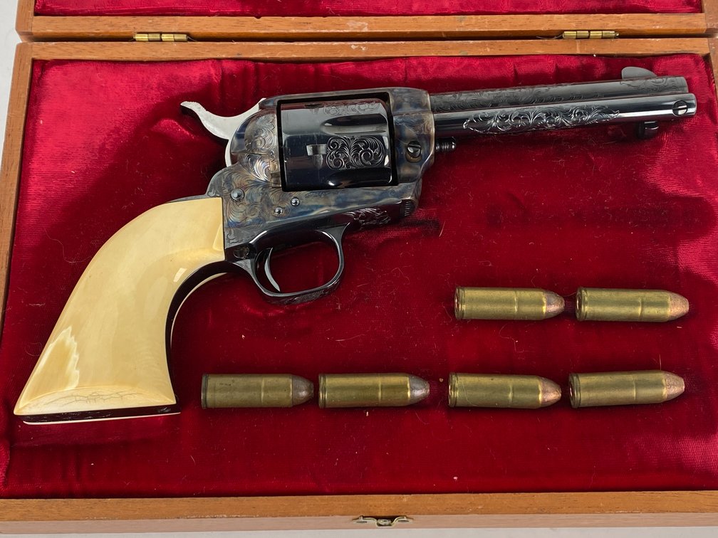 Colt Extensively Engraved Single Action Army Revolver 38-40