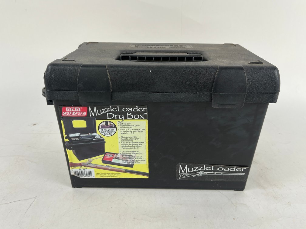 (1) Muzzle Loager Dry Box, (2) Eagle International 2230 30 Rd .22 Long Rifle Magazines, & (1) Pair of Digital Night Vision Binoculars
