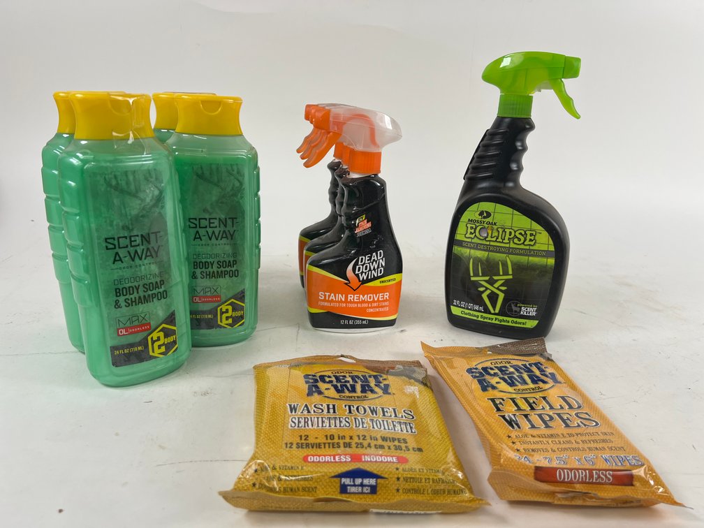 Assortment of Scent and Stain Remover Supplies