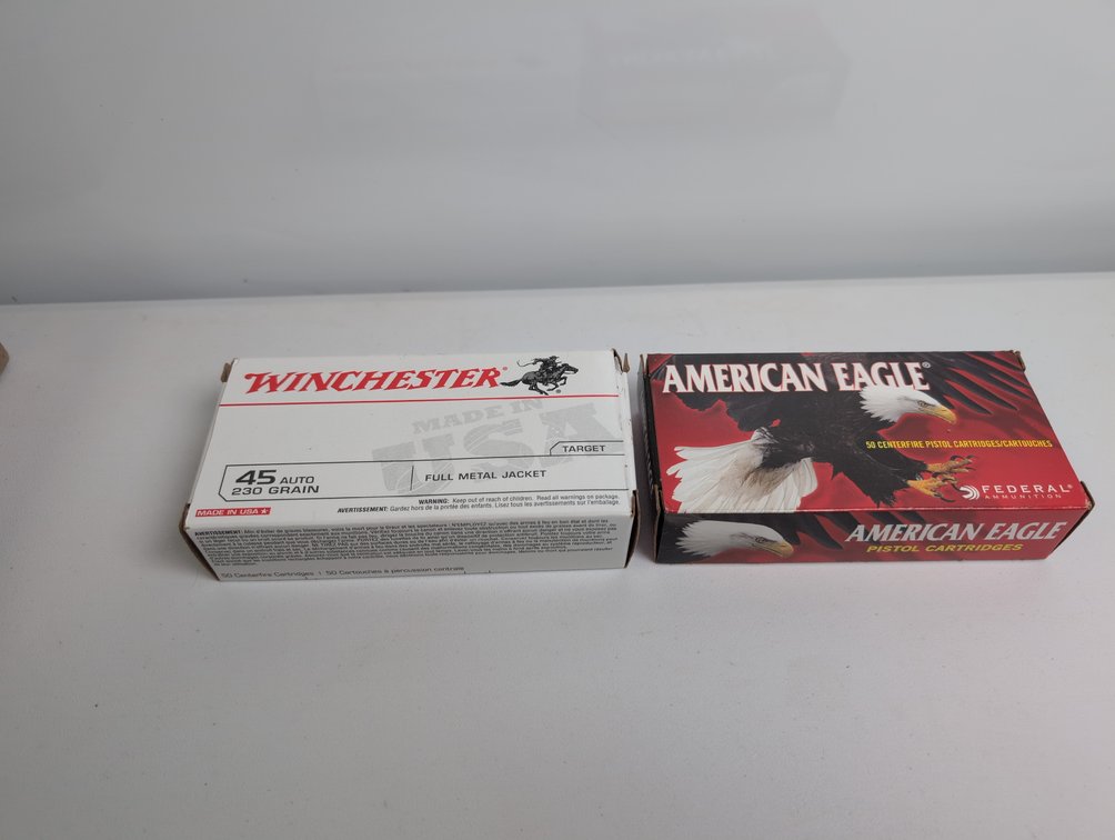 (100) Rounds of 45 Auto 230 Gr, FMJ
