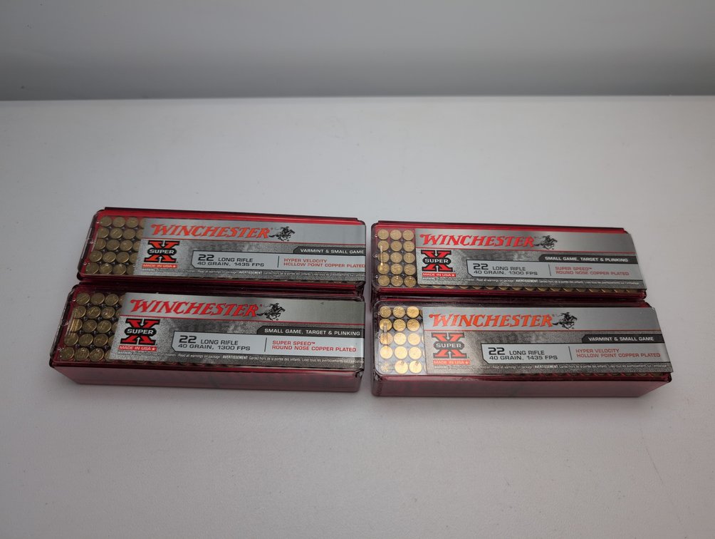 (400) Rounds of Winchester 22 long Rifle 40 Gr