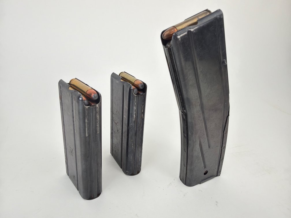 (3) M1 Carbine Magazines with 30 cal Carbine Ammo