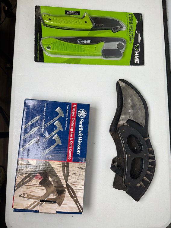 Cleaning Knives, Throwing Axe, and More