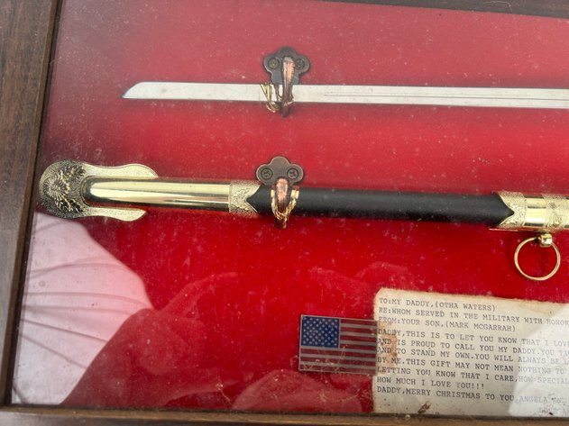 Image for Decorative Korean Military-style Oficers Sword with Ornate Gold Trim