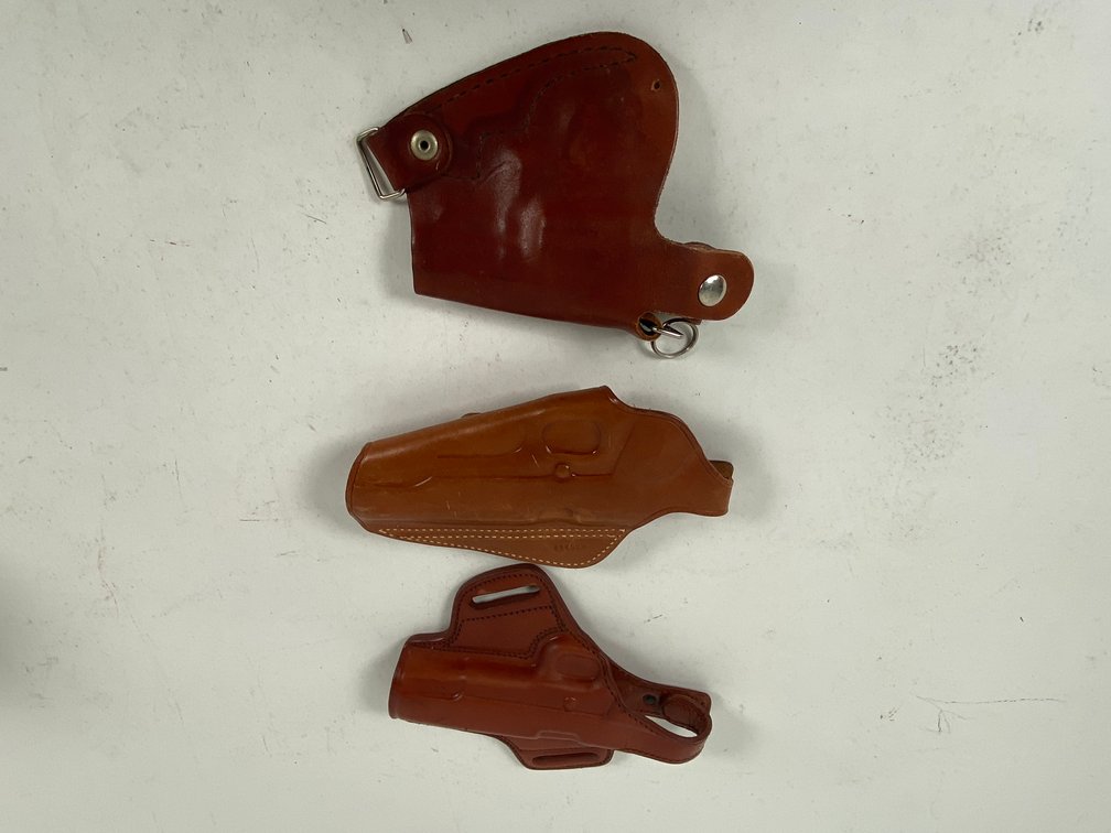 Assortment of Leather Pistol Holsters
