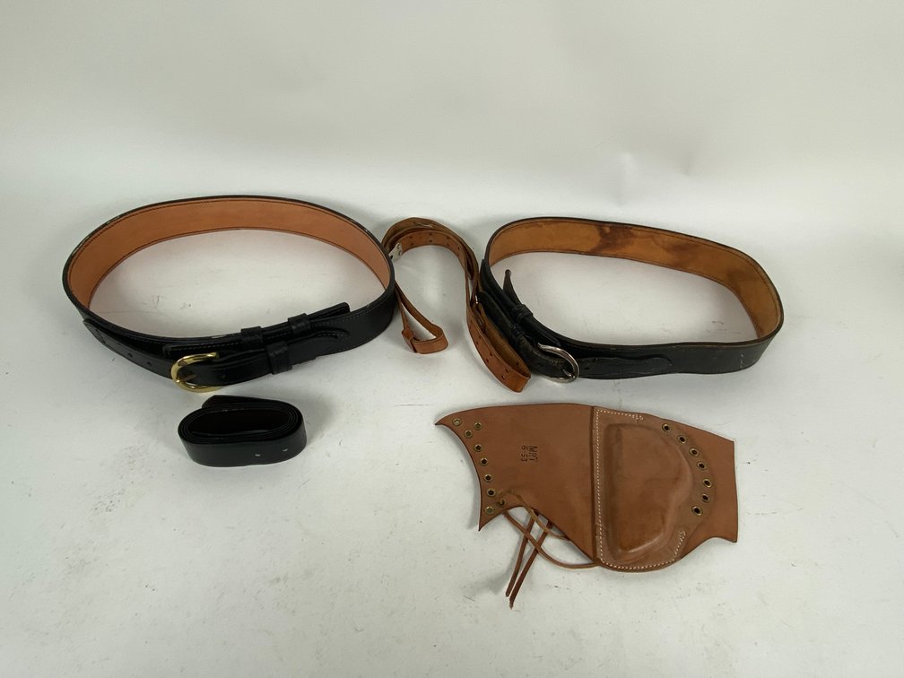 Assortment of Leather Belts & Accesories