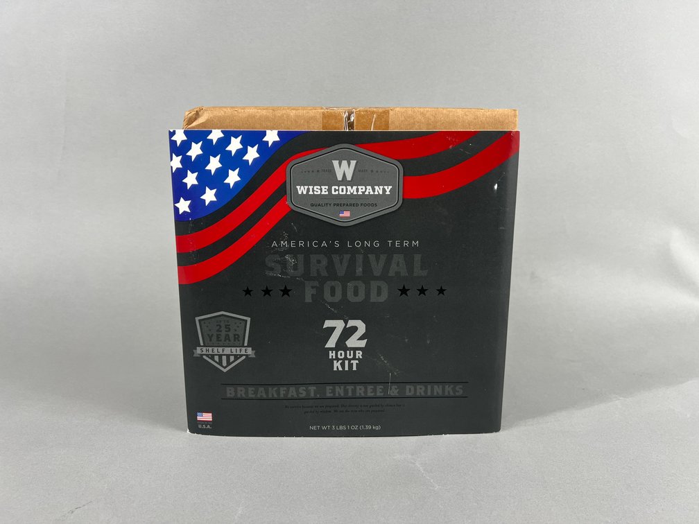 Wise company America's Long term Survival Food 72 Hour kit.