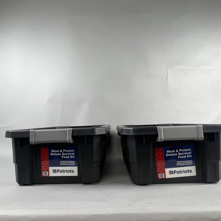 (2) 4Patriot Meat & Protein Deluxe Survival Kit
