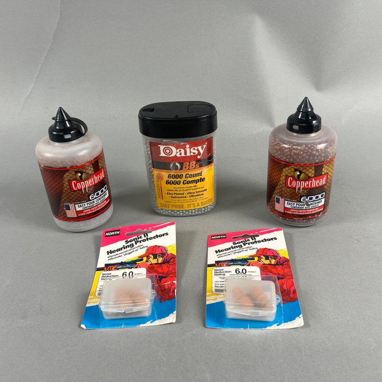 BB Ammunition and Sonic II Hearing Protectors