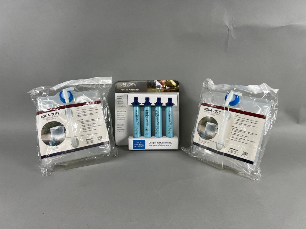 Vestergaard Life straw package + Collapsible Aqua-tote Collapsible Water Container