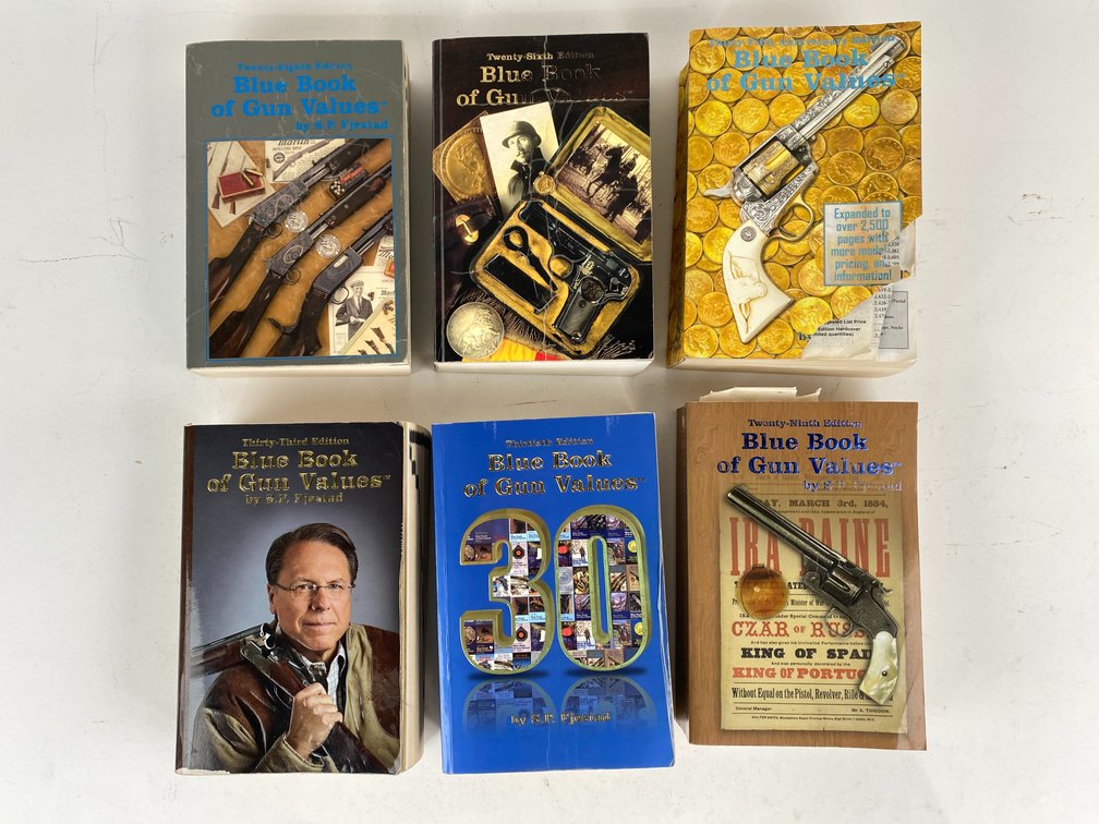 (6) "Blue Book of Gun Values" Books
