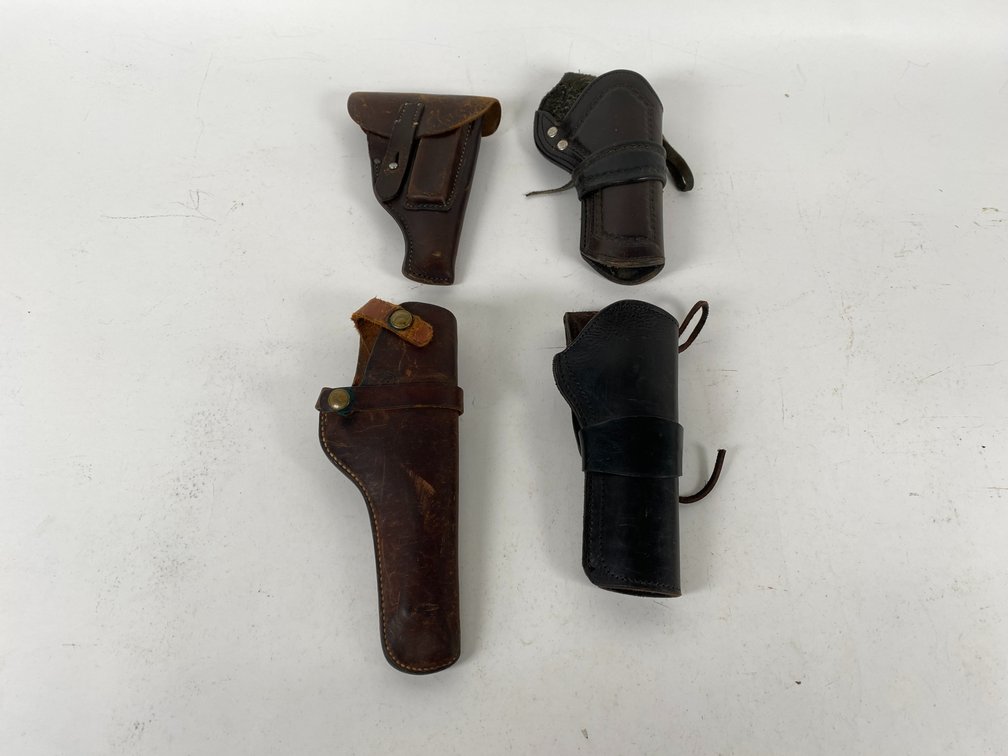 Assortment of Leather Pistol Holsters