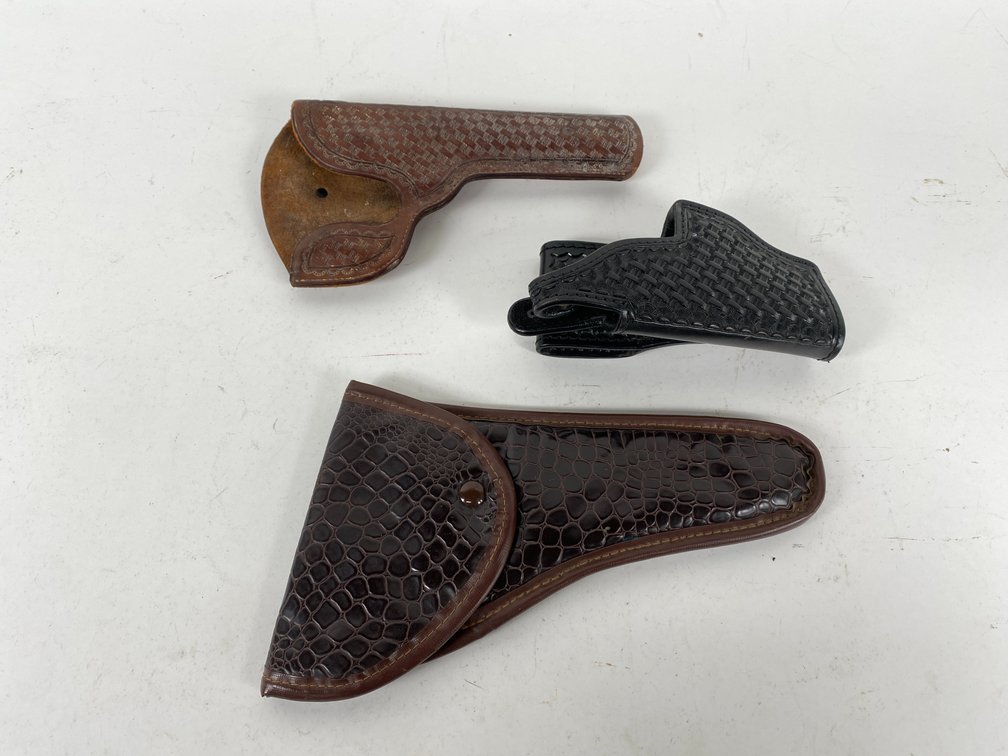 Assortment of Leather Pistol Holsters