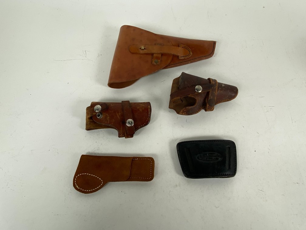 Assortment of Leather Pistol Holsters
