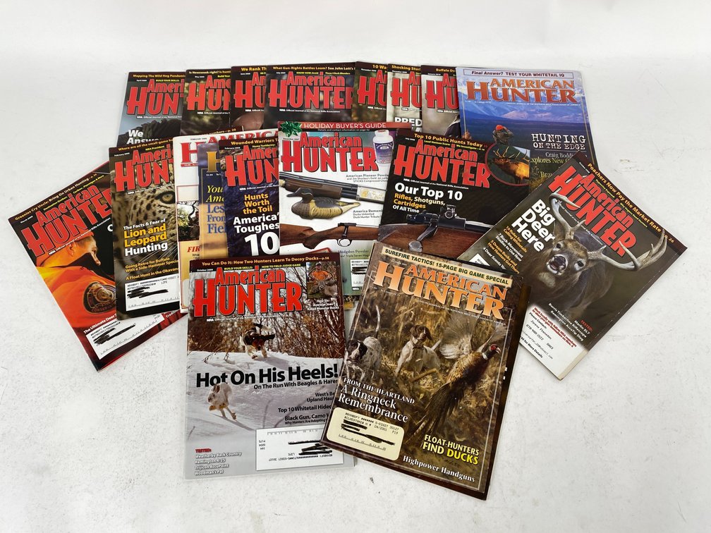 16 Vintage American Hunter Magazines