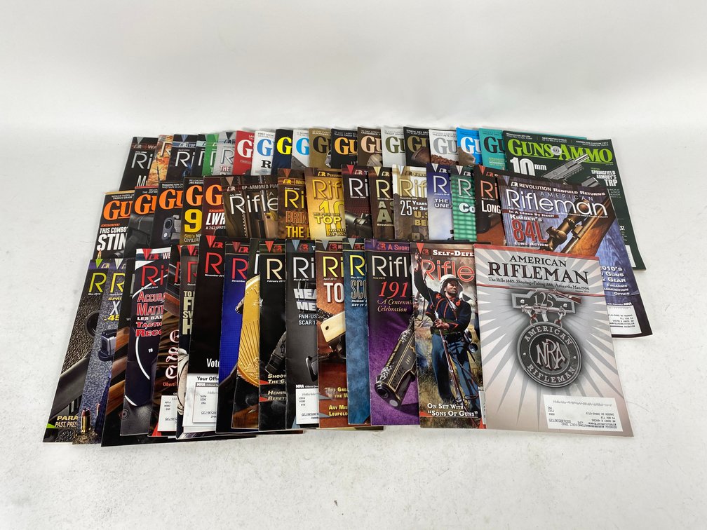30+ Guns & Ammo and Rifleman Magazines
