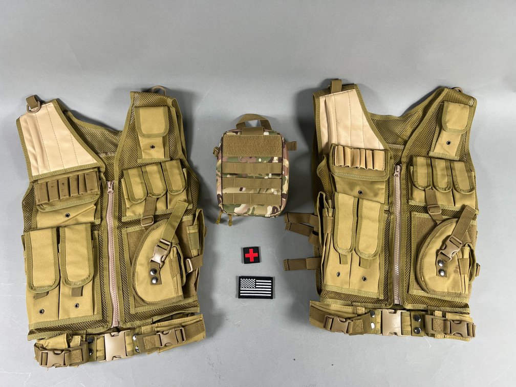 Tactical First Aid Kit & Mesh Vest