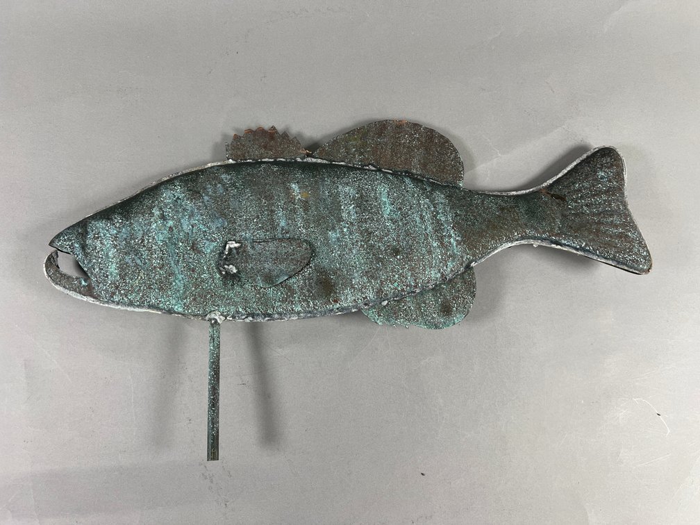 Rustic Weatherer Metal Fish Weather Vane