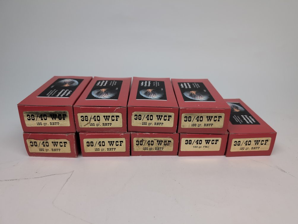 450 +/- 38-40 Collins Cartridge Company 180 Gr, RNFP Bullet Type Ammunition