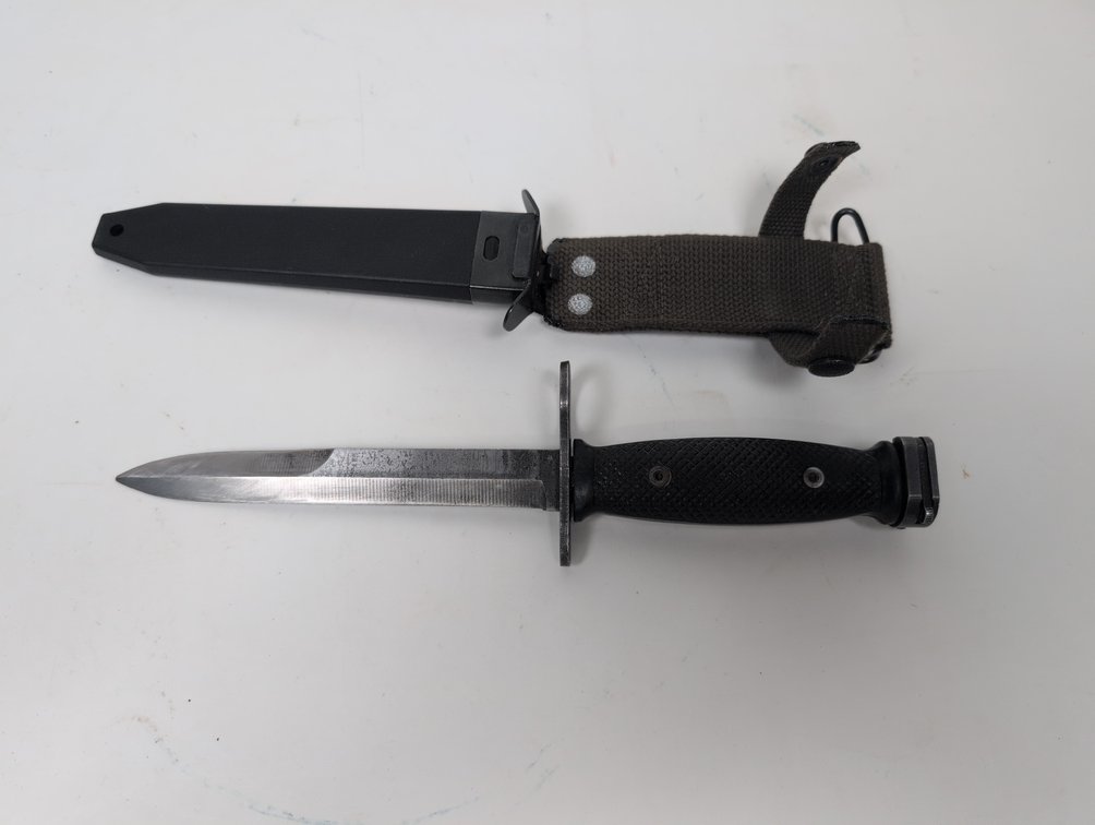 US M7 Bayonet with Modern M8A1 Style Scabbard