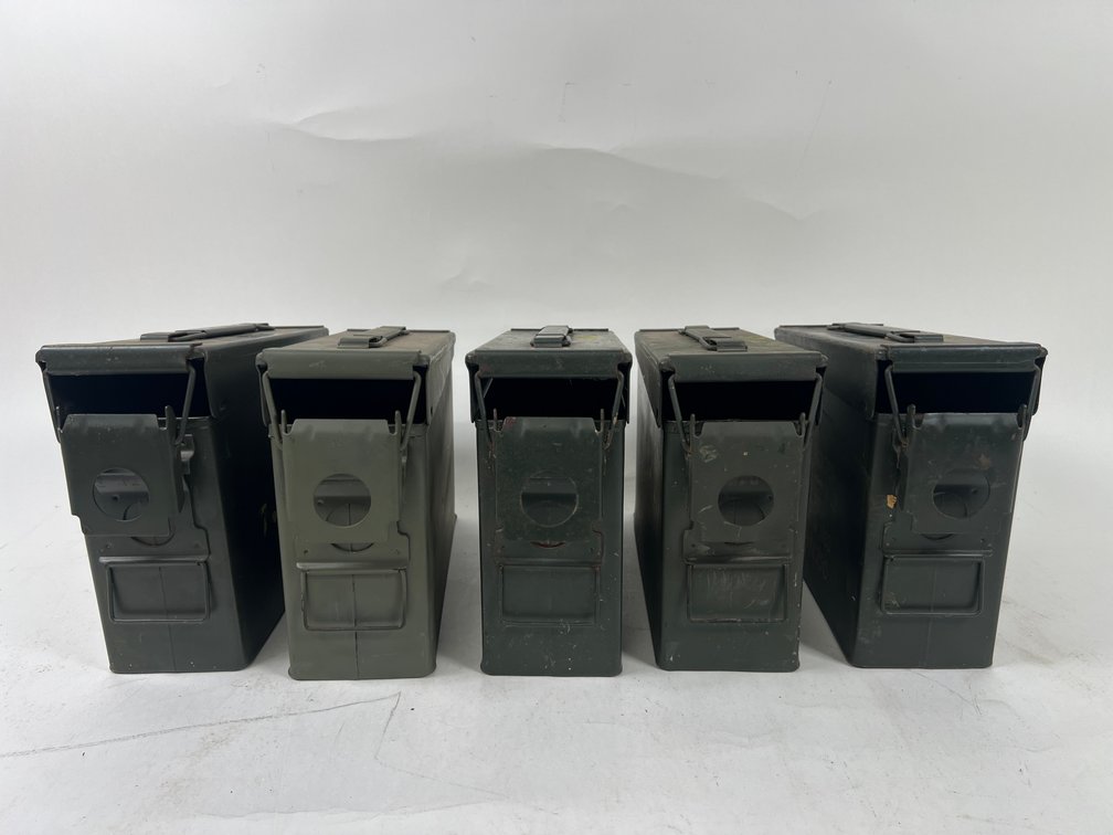 (5) Metal Ammunition Cans
