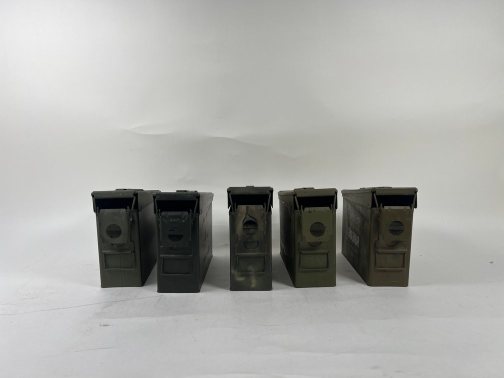 (5) Metal Ammunition Cans