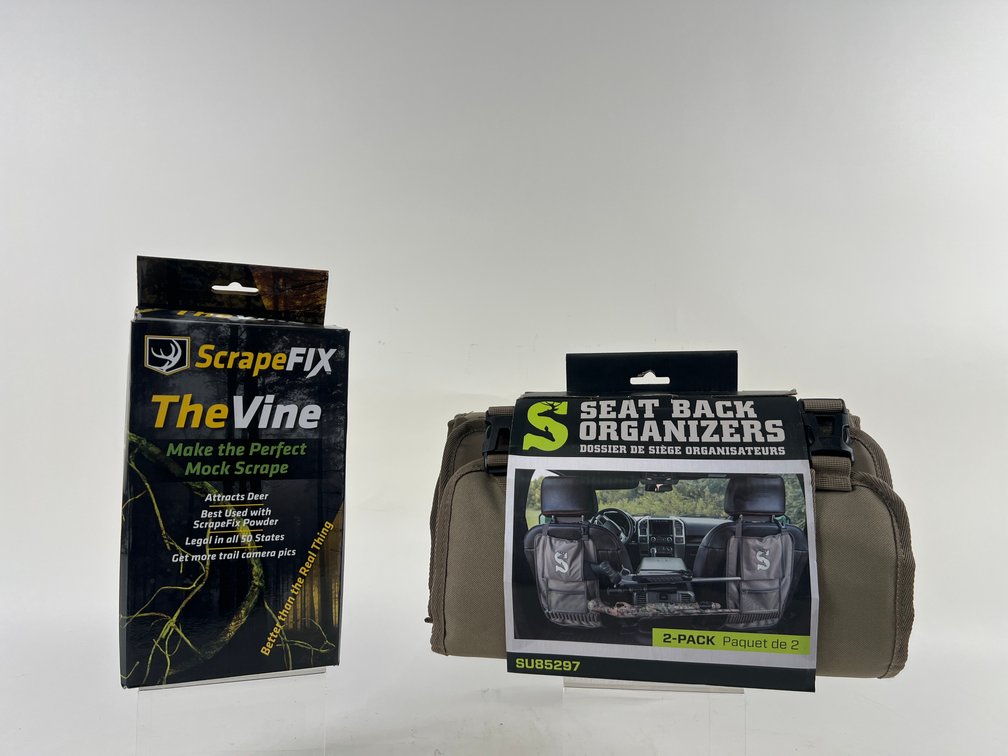 (1) Seat Back Organizers 2-pack & (1) Scrape Fix The Vine