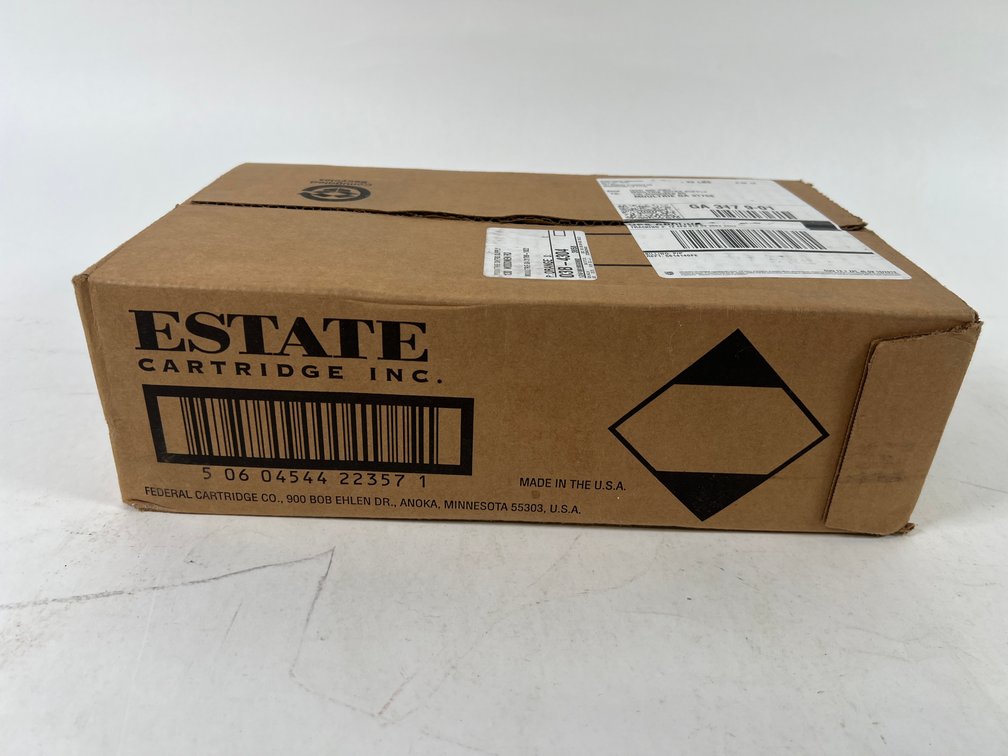 Sealed Box of 250 Estate Cartridge Inc. 20 Ga 2 3/4", 1165, 1 Oz, 7 1/2 Shot Shells