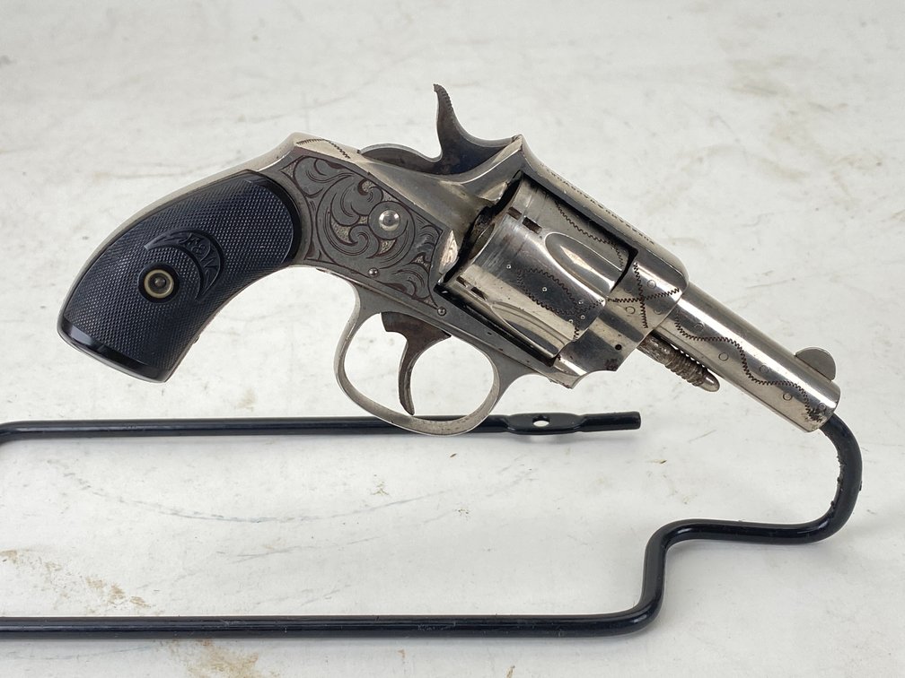 Forehand and Wadsworth No 38 Engraved Revolver 38 S&W